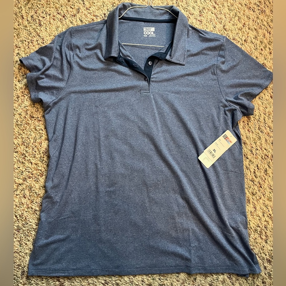 32 Degrees Women's Dark Gray Polo Shirt